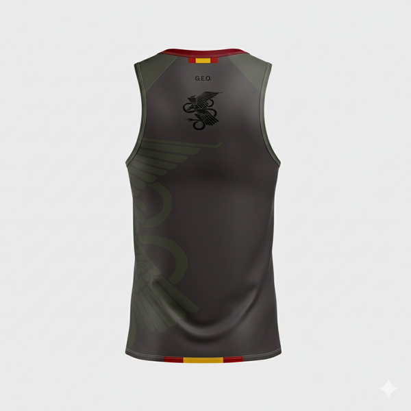 Camiseta sin magas G.E.O Gris